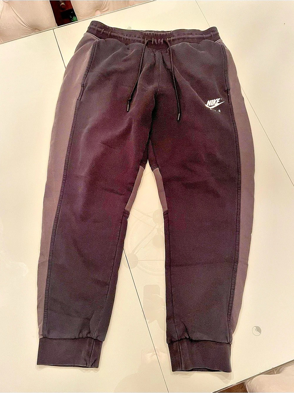 Nike Air Men's Fleece Joggers Black Size LG